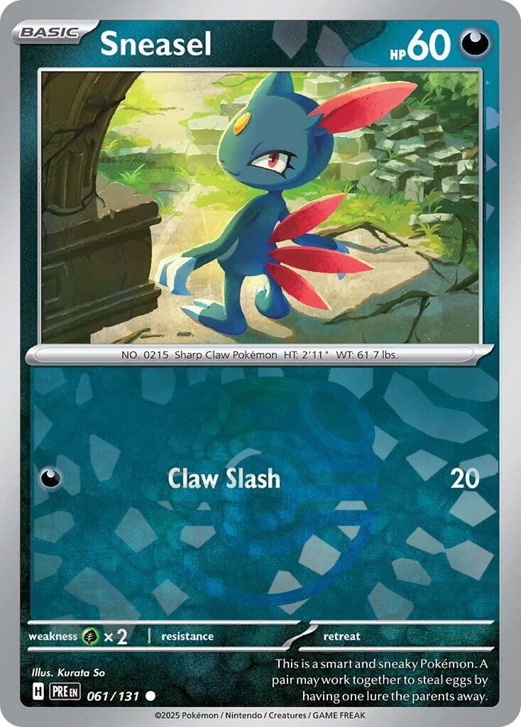 Sneasel [Master Ball] #61 Pokemon Prismatic Evolutions