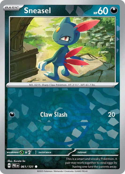 Sneasel [Master Ball] #61 Pokemon Prismatic Evolutions