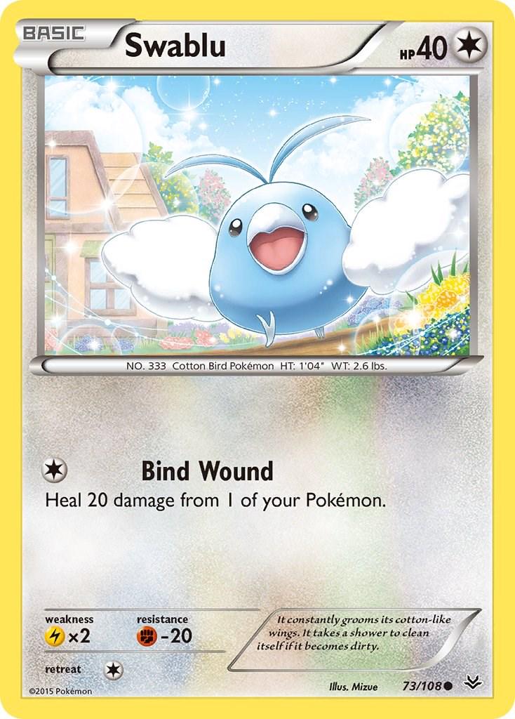 Swablu #73 Pokemon Roaring Skies (Lightly Played)