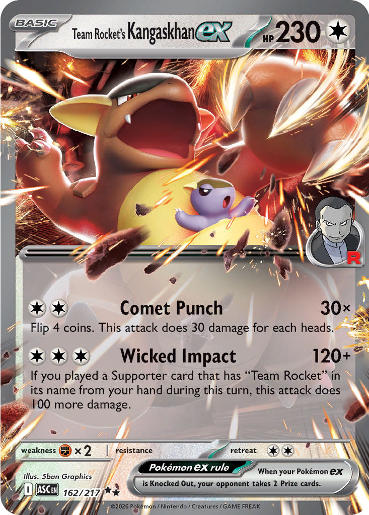 Team Rocket's Kangaskhan 162/217 Ascended Heroes
