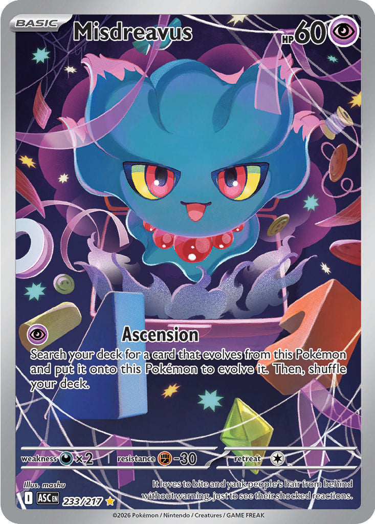 Misdreavus 233/217 Ascended Heroes