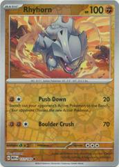 Rhyhorn [Reverse Holo] #111 Pokemon Scarlet & Violet 151