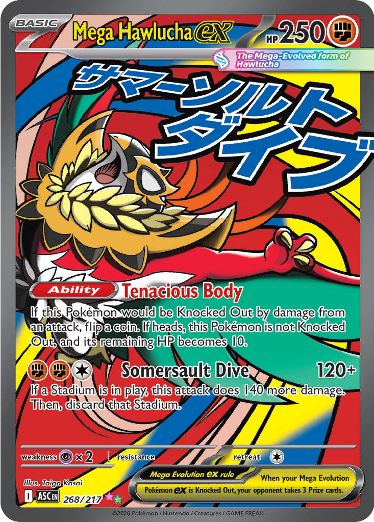 Mega Hawlucha ex #268 Pokemon Ascended Heroes