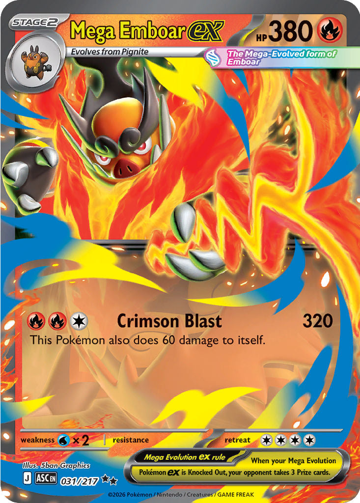 Mega Emboar 031/217 Ascended Heroes