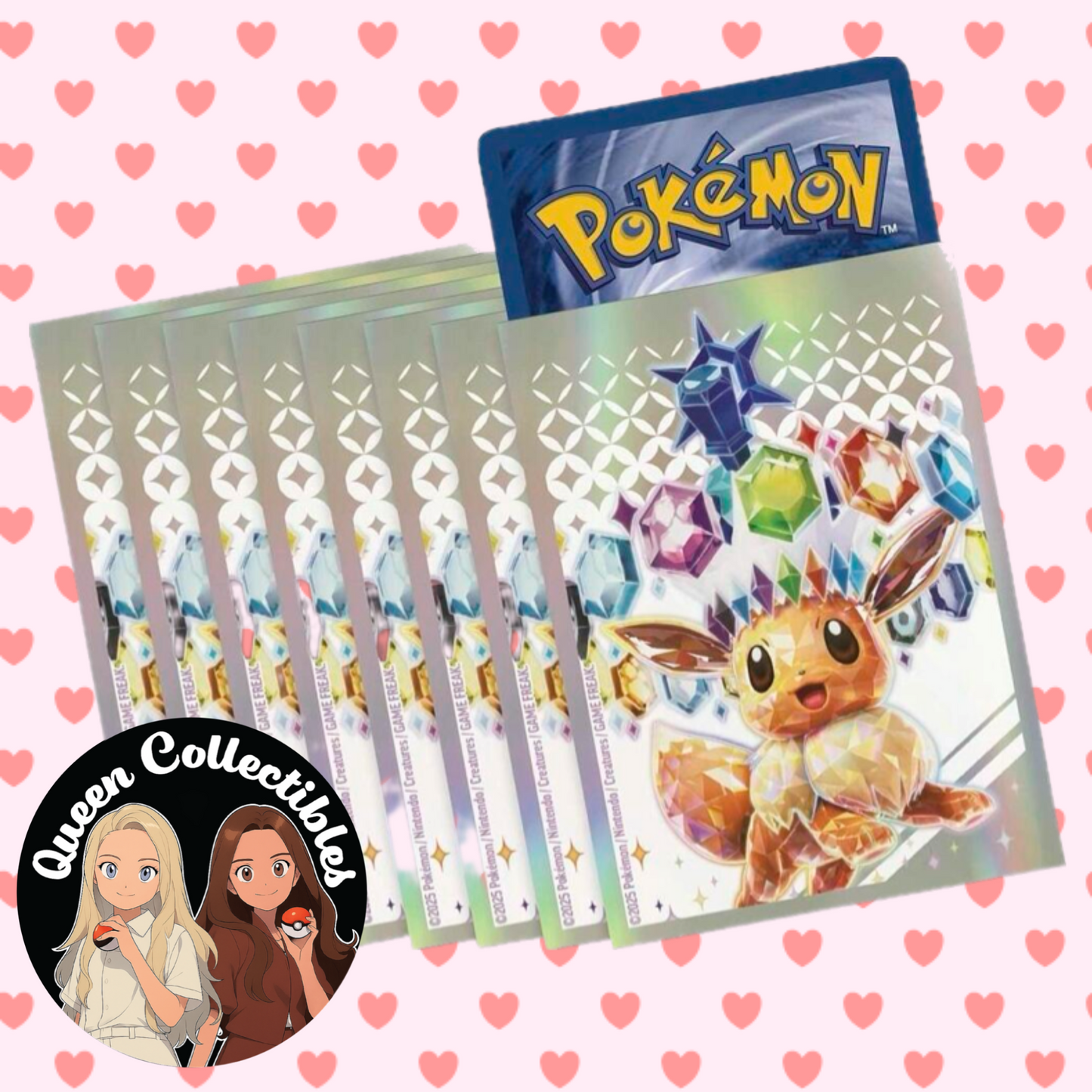 Prismatic Evolutions Elite Trainer Box Card Sleeves - Eevee (65 Pack) -