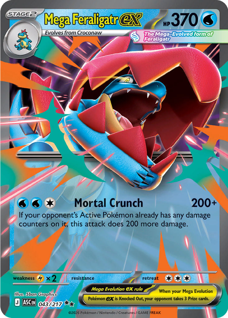 Mega Feraligatr 043/217 Ascended Heroes