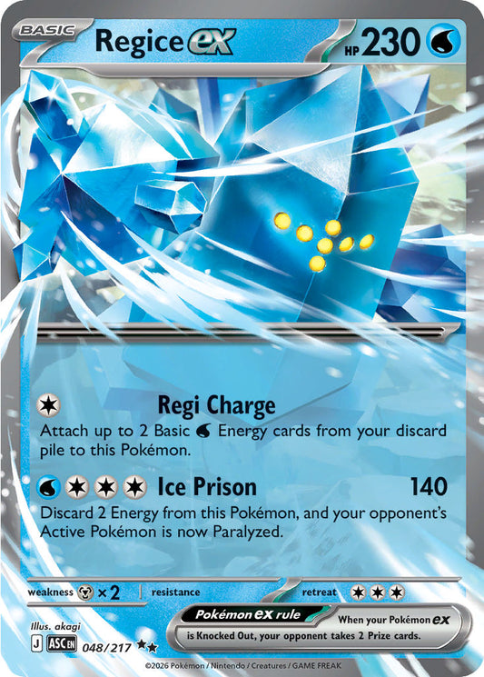 Regice 048/217 Ascended Heroes