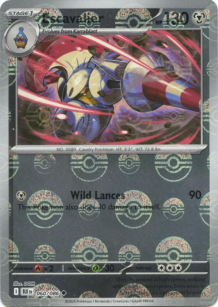 Escavalier [Poke Ball] #60 Pokemon Black Bolt