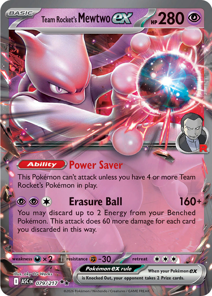 Team Rocket's Mewtwo 079/217 Ascended Heroes