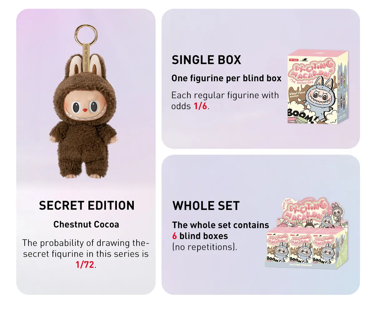 THE MONSTERS - Exciting Macaron Vinyl Face Blind Box