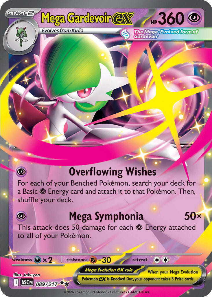 Mega Gardevoir ex #89 Pokemon Ascended Heroes