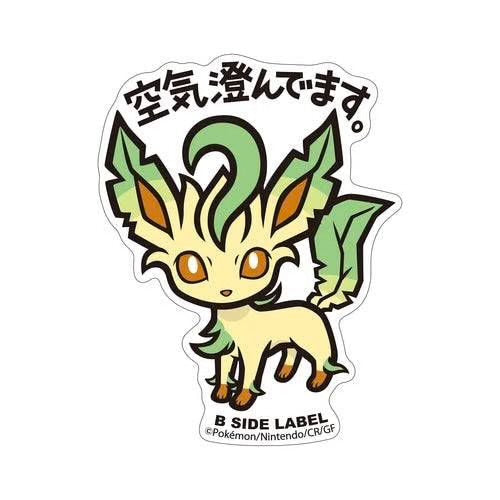 B-SIDE Label Leafeon Pokemon Sticker - Pokemon Center Japan