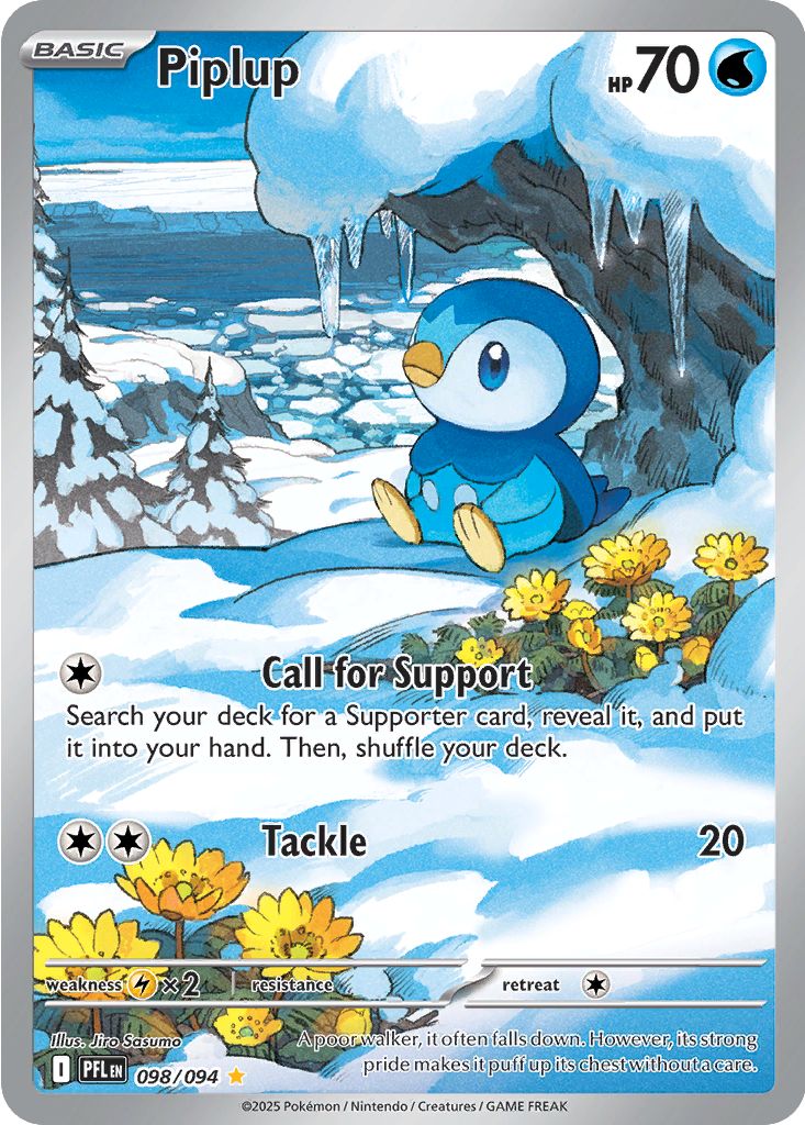 Piplup #98 Pokemon Phantasmal Flames