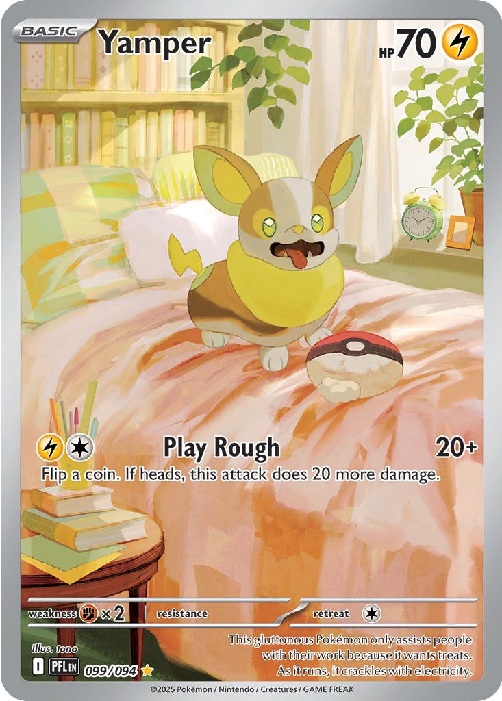 Yamper #99 Pokemon Phantasmal Flames