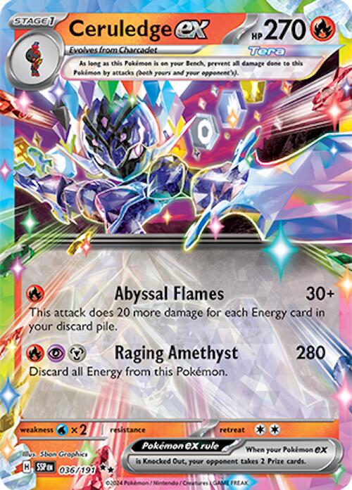 Ceruledge Ex #36 Pokemon Surging Sparks