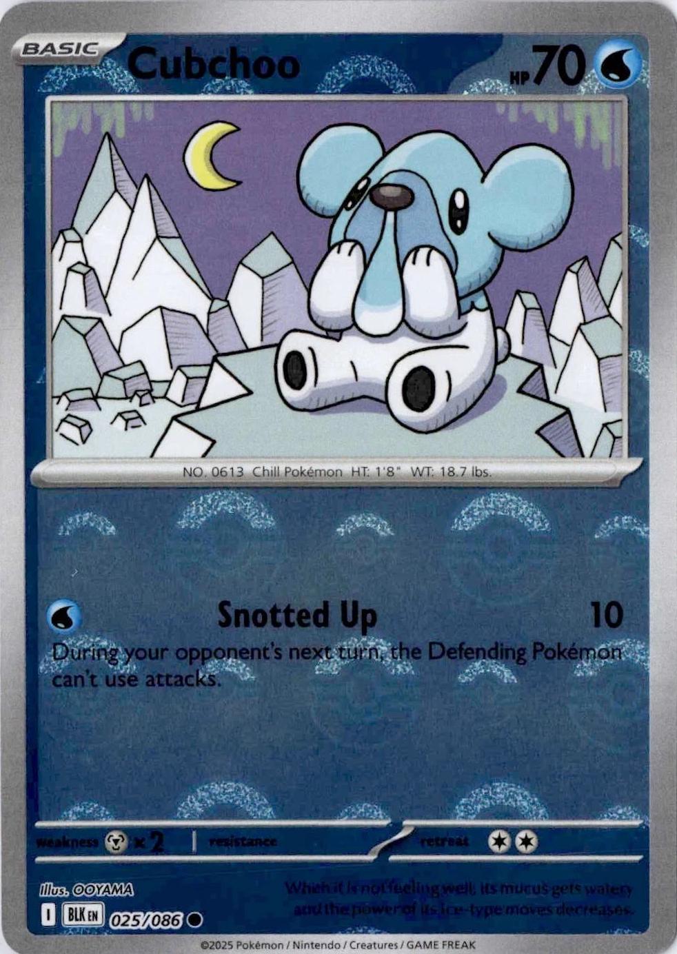 Cubchoo [Poke Ball] #25 Pokemon Black Bolt