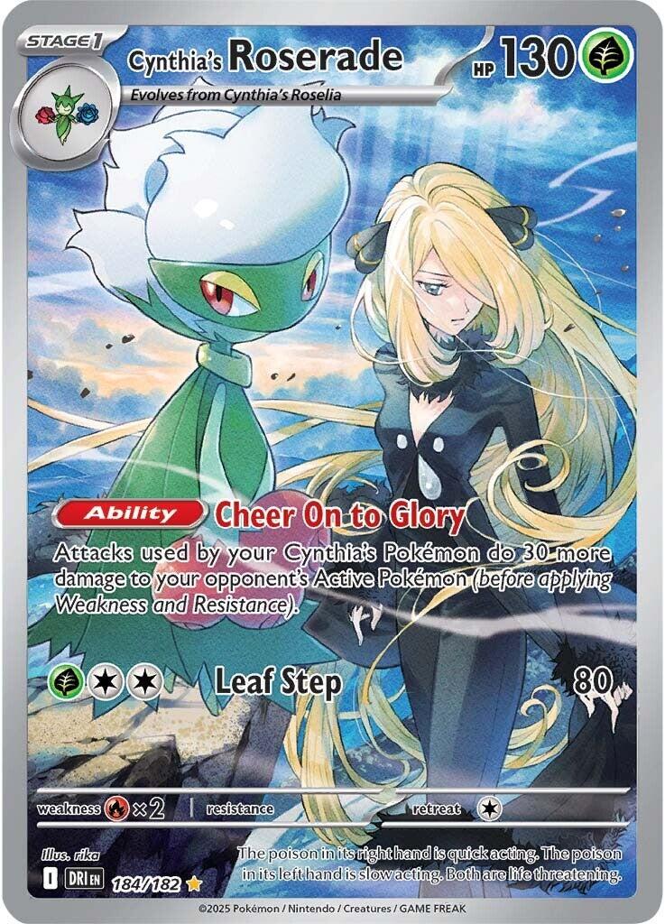 Cynthia's Roserade #184 Pokemon Destined Rivals