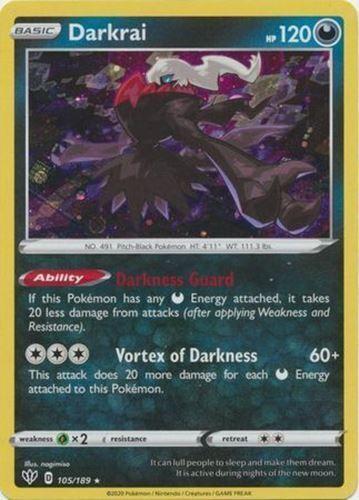 Darkrai [Promo Cosmos Holo] #105 Pokemon Darkness Ablaze
