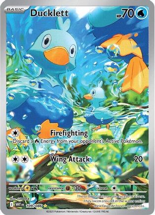 Ducklett #109 Pokemon White Flare
