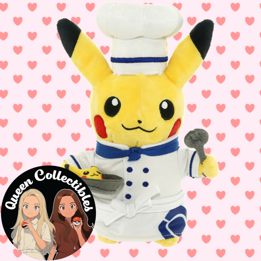 Pokémon Cafe Pikachu Plush Toy Chef Cafe Exclusive Japan