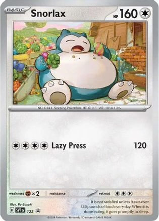 Snorlax - 122 122 - SV Scarlet & Violet Promo Cards Holofoil