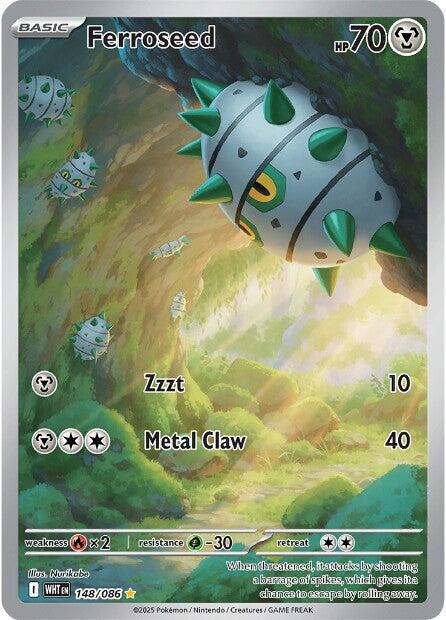 Ferroseed #148 Pokemon White Flare