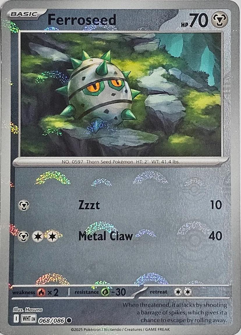 Ferroseed [Poke Ball] #68 Pokemon White Flare