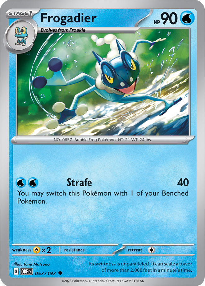 Frogadier [Cosmos Holo] #57 Pokemon Obsidian Flames