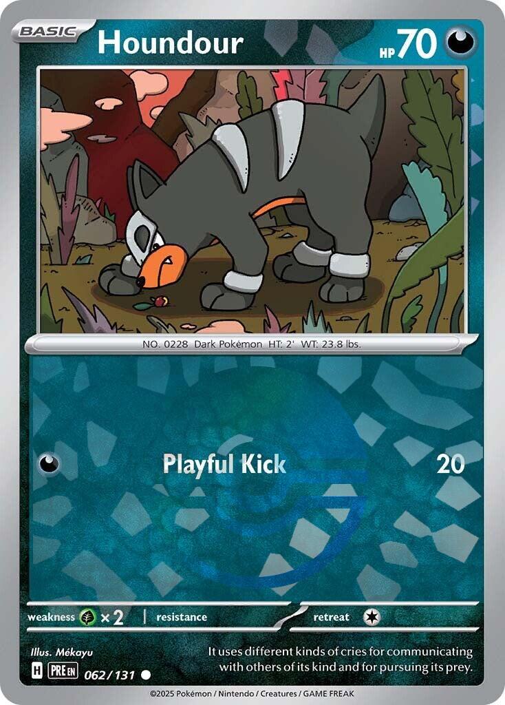 Houndour [Poke Ball] #62 Pokemon Prismatic Evolutions