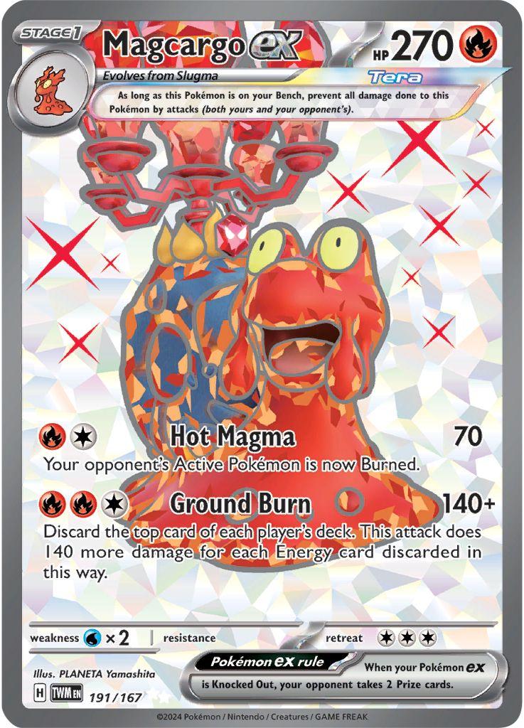 Magcargo ex #191 Pokemon Twilight Masquerade