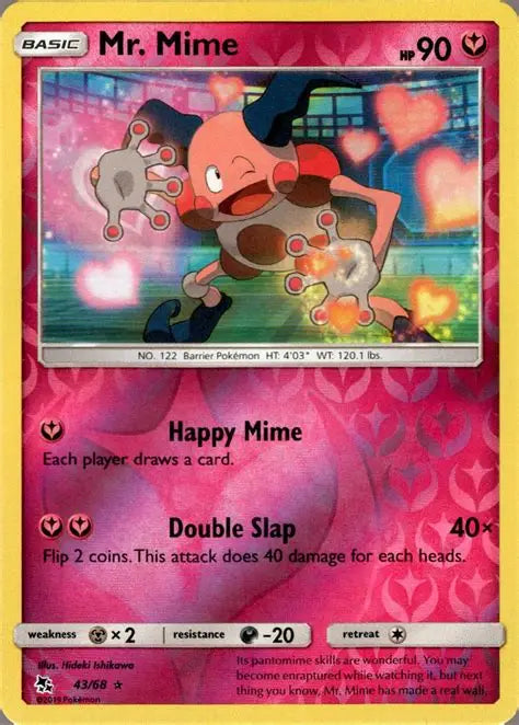 Mr. Mime [Reverse Holo] #43 Pokemon Hidden Fates (Lightly Played)