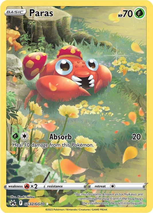 Paras #GG32 Pokemon Crown Zenith