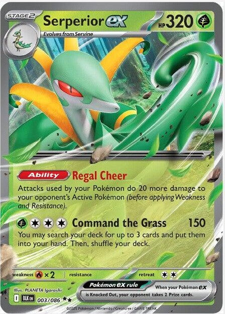 Serperior ex #3 Pokemon Black Bolt