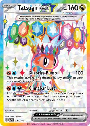 Tatsugiri ex - 226/191 226 - SV08 Surging Sparks Holofoil