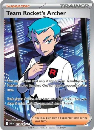 Team Rocket's Archer - 223182 223 - SV10 Destined Rivals Holofoil