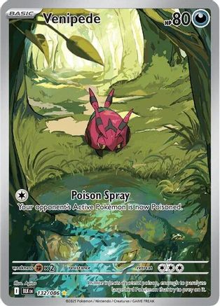 Venipede #132 Pokemon Black Bolt