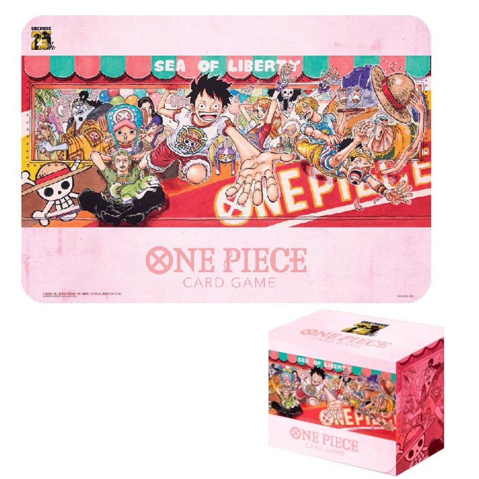 One Piece Card Game Playmat and Card Case Set 25th Edition