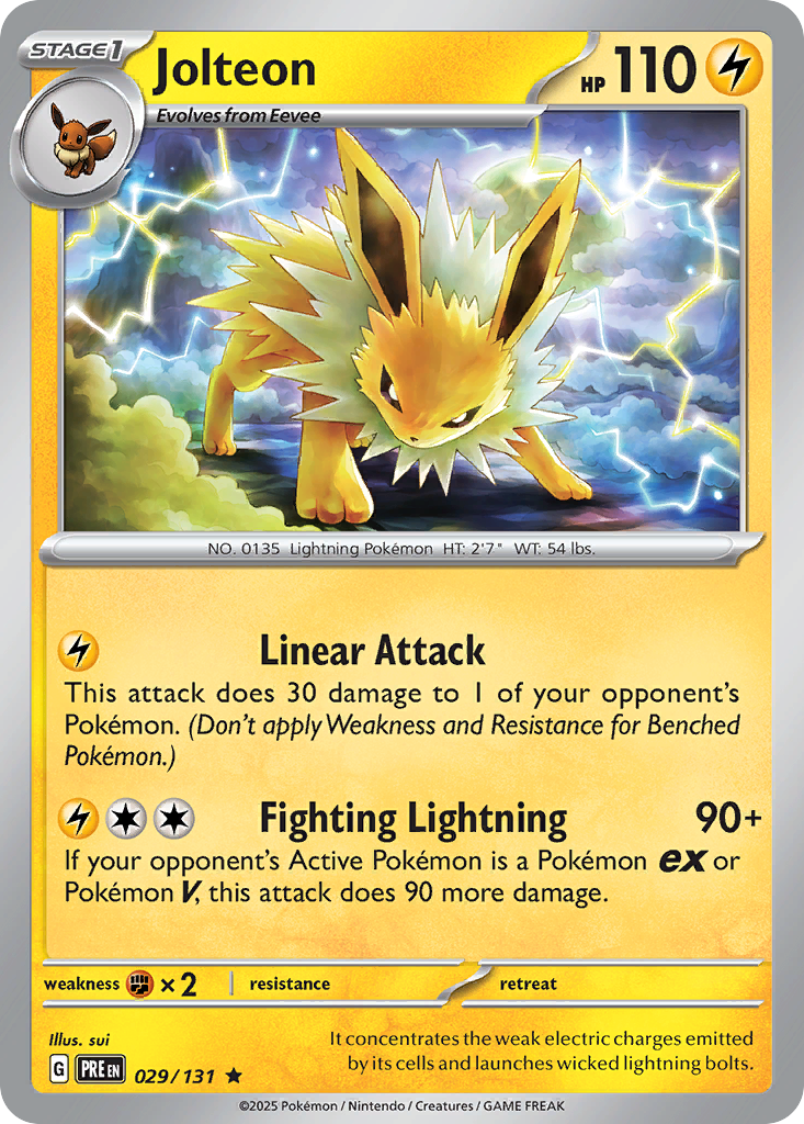 Jolteon #29 Pokemon Prismatic Evolutions