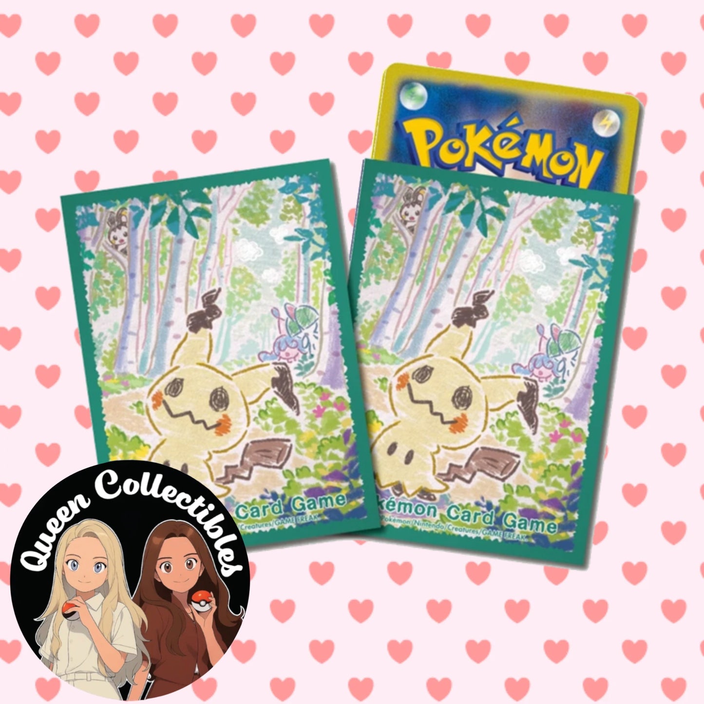 POKEMON CENTER Mimikyu Sleeves (64 Individual Card Sleeves)