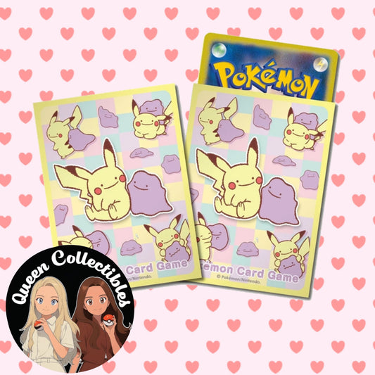 POKEMON CENTER Transform Ditto Pikachu Sleeves (64 Individual Card Sleeves)