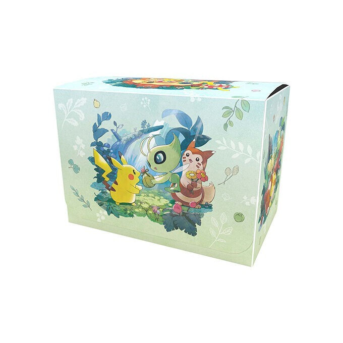 POKEMON CENTER Japan Exclusive Gift of the Forest Pikachu & Celebi Deck Box
