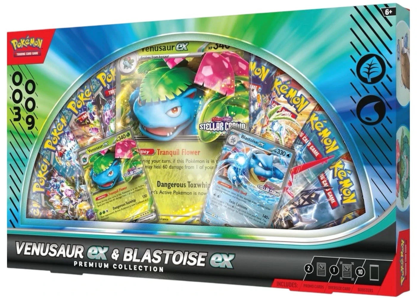 Venusaur ex & Blastoise ex Premium Collection box