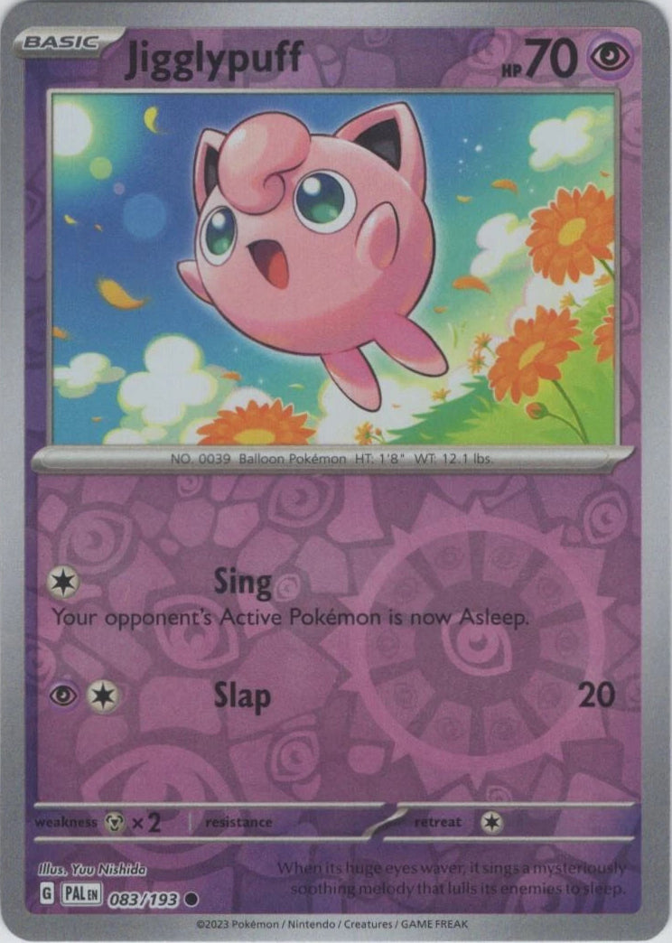 Jigglypuff [Reverse Holo] #83 Pokemon Paldea Evolved