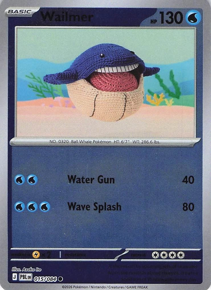 Wailmer [Reverse Holo] #15 Pokemon Pitch Black