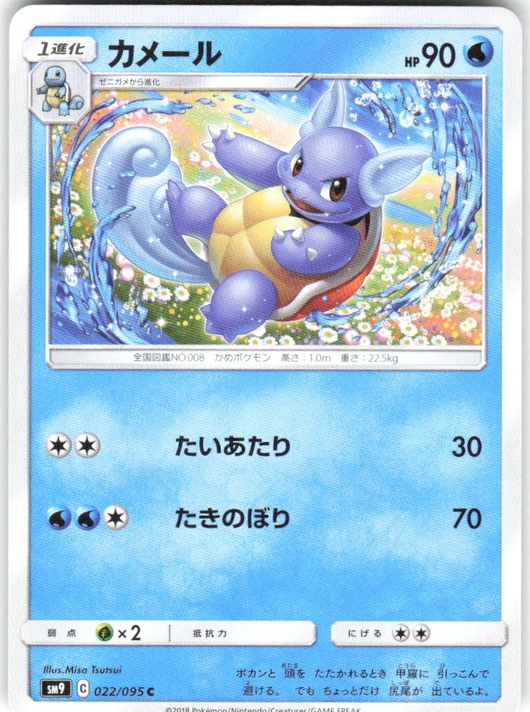 Wartortle #22 Pokemon Japanese Tag Bolt