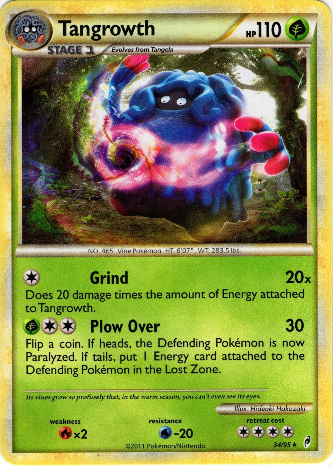 Tangrowth #34 Pokemon Call of Legends (LIGHTLY PLAYED)