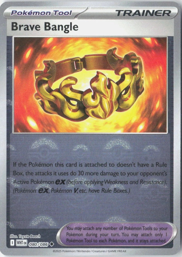 Brave Bangle [Poke Ball] #80 Pokemon White Flare