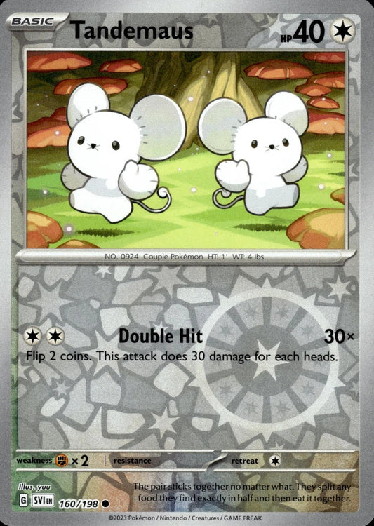 Tandemaus [Reverse Holo] #160 Pokemon Scarlet & Violet Yuka Morii