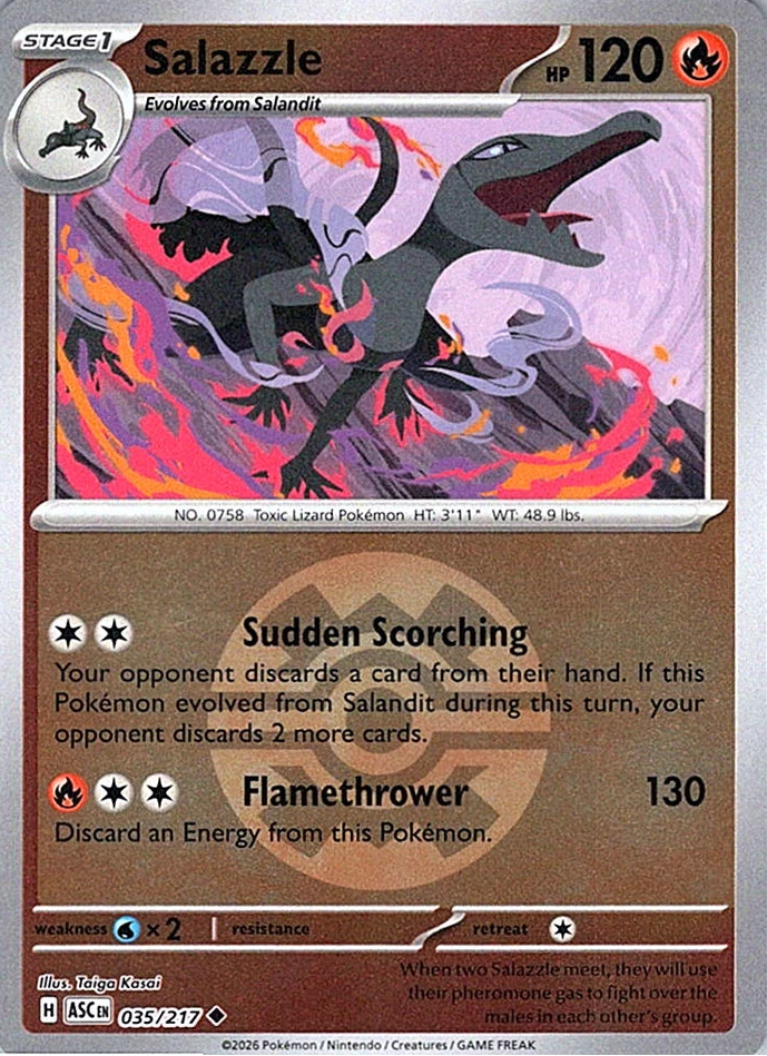 Salazzle [Ball] #35 Pokemon Ascended Heroes