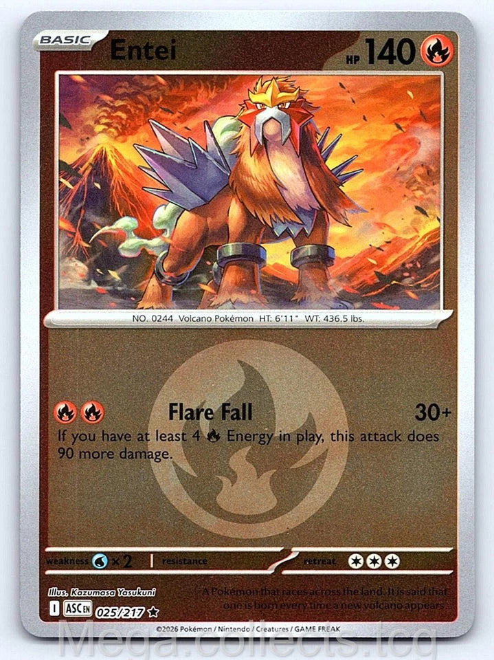 Entei [Energy] #25 Pokemon Ascended Heroes